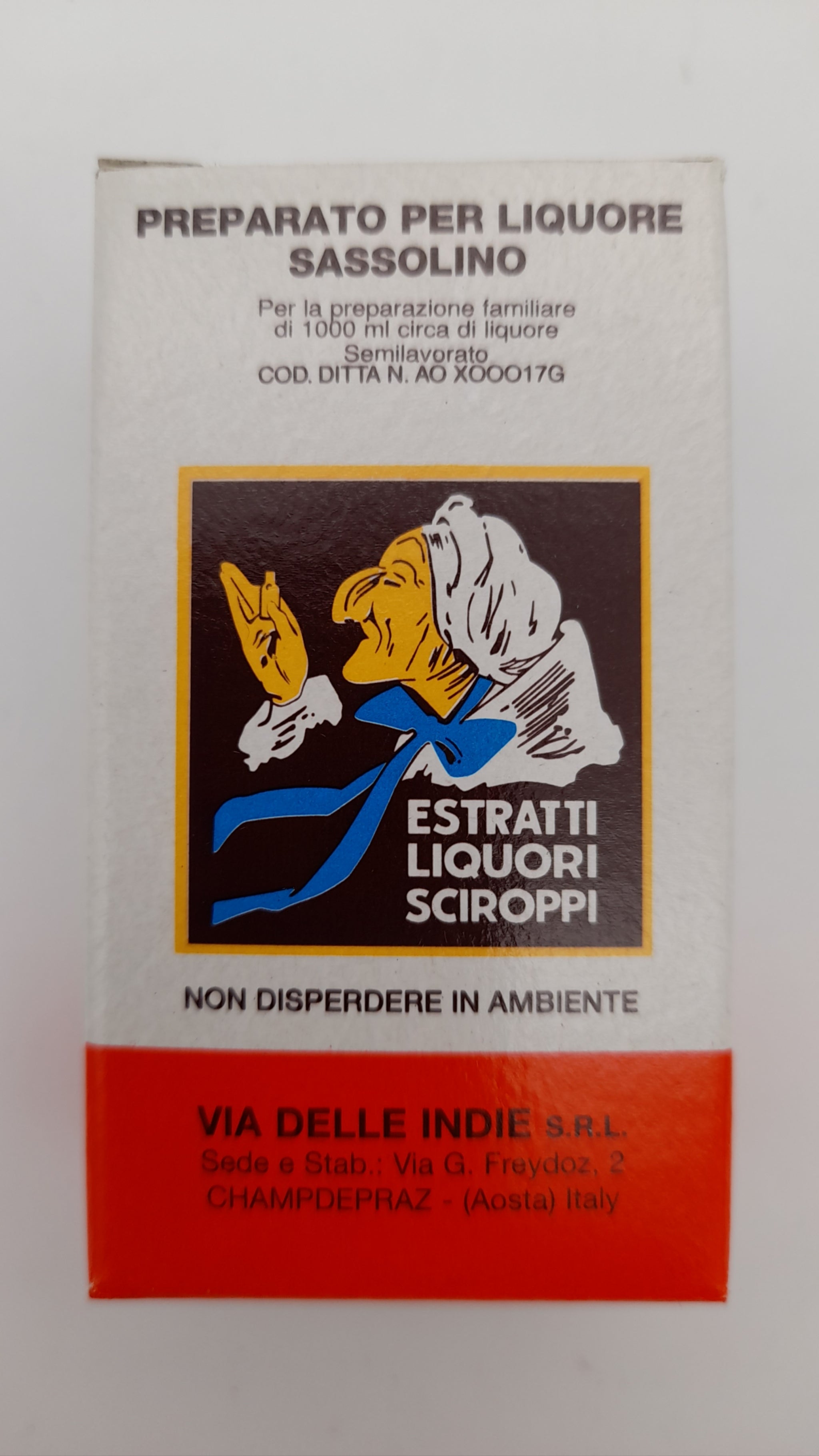 Estratto liquore sassolino liqueur 20ml