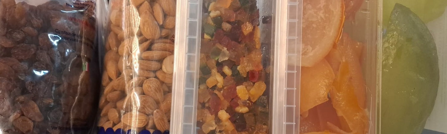 Frutta candita e secca